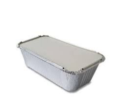 Large Aluminium Foil Containers with Heavy Duty Lids - 500 containers and lids